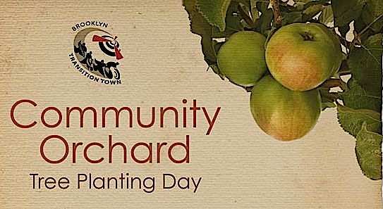 Brooklyn community orchard planting day poster